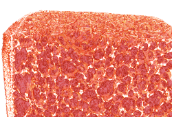Biscuits roses de Reims. Pixelkantenlänge 13 µm.