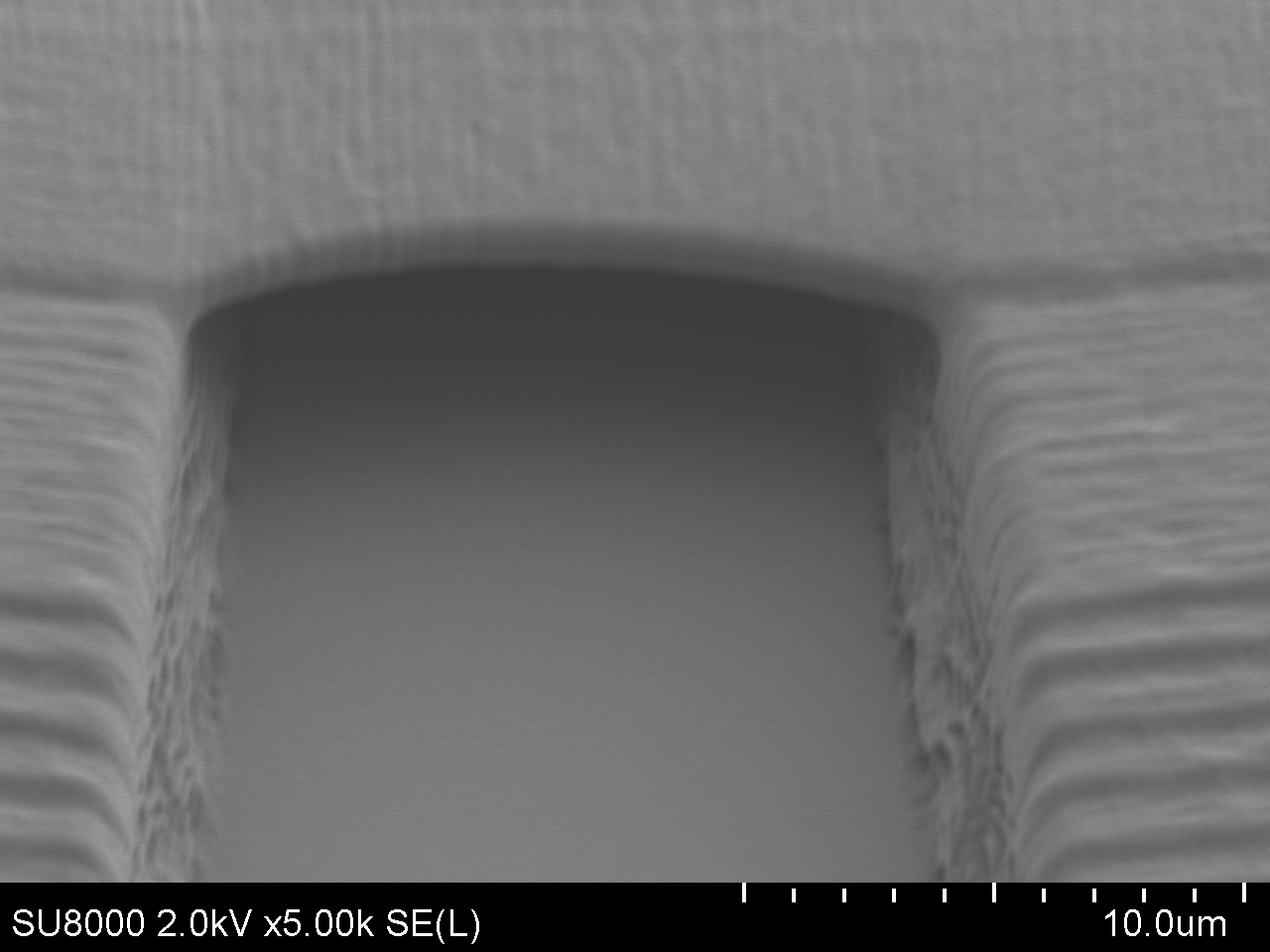 Der 3D-Laserdruck ermöglicht Membranstärken von wenigen Mikrometern.