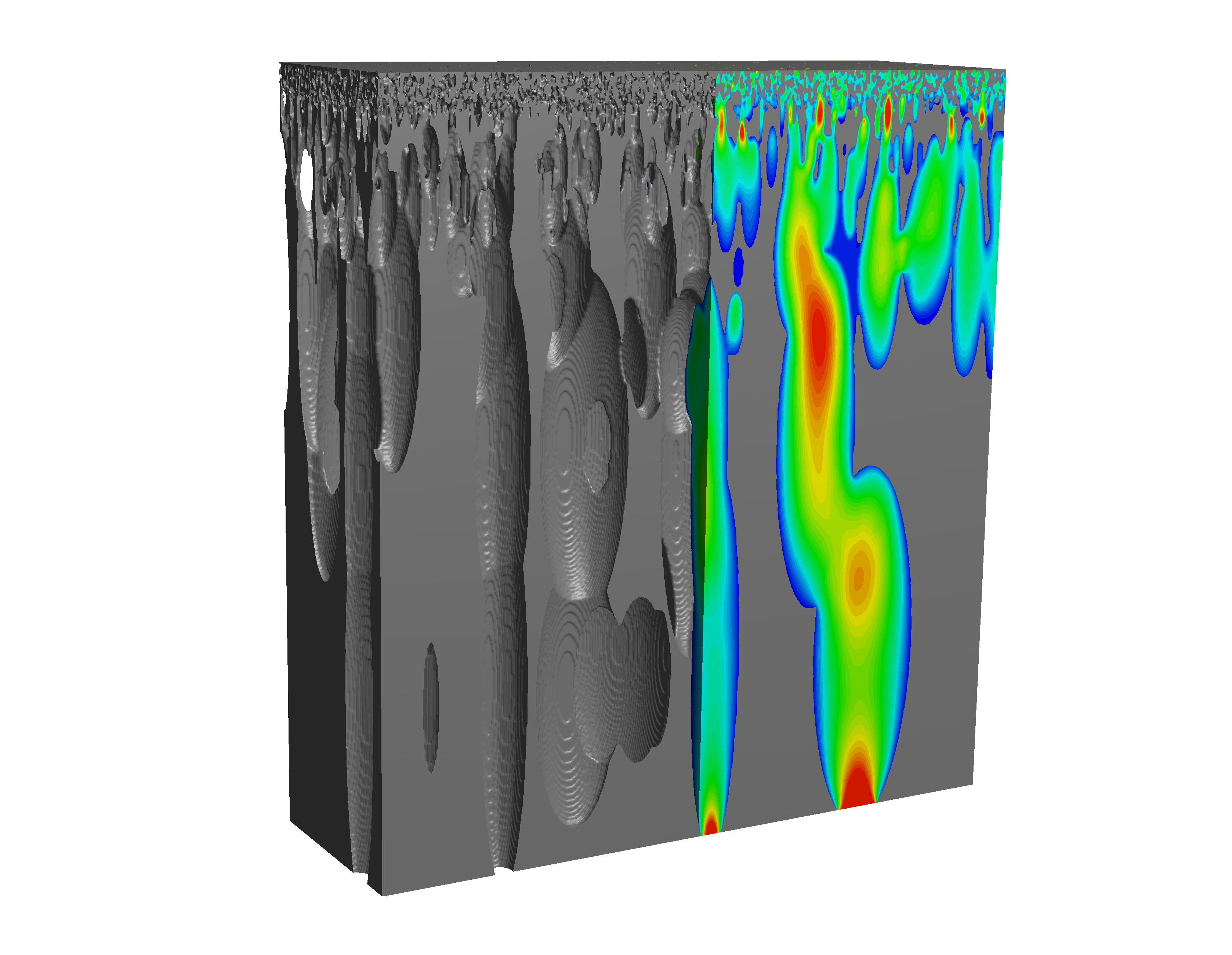 Strömung durch eine virtuelle Membranstruktur
