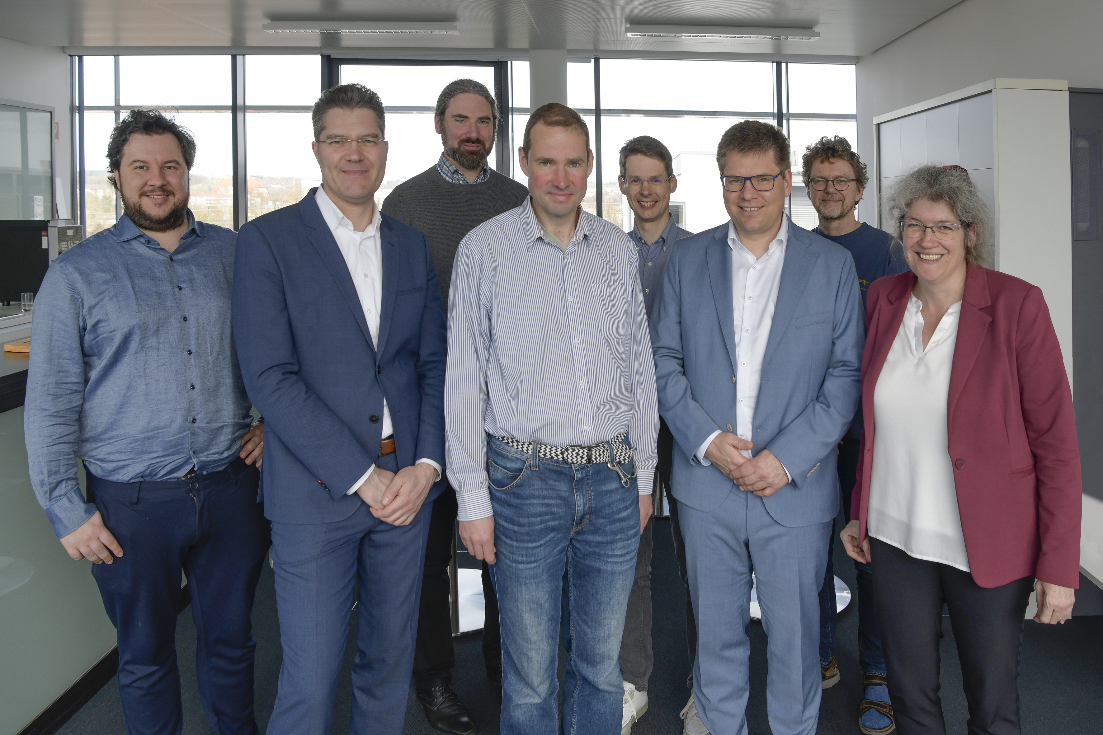 Treffen mit dem industriellen Beirat des Kompetenzzentrums Quantencomputing am Fraunhofer ITWM und des Projektes »AnQuC –Anwendungsorientiertes Quantencomputing«