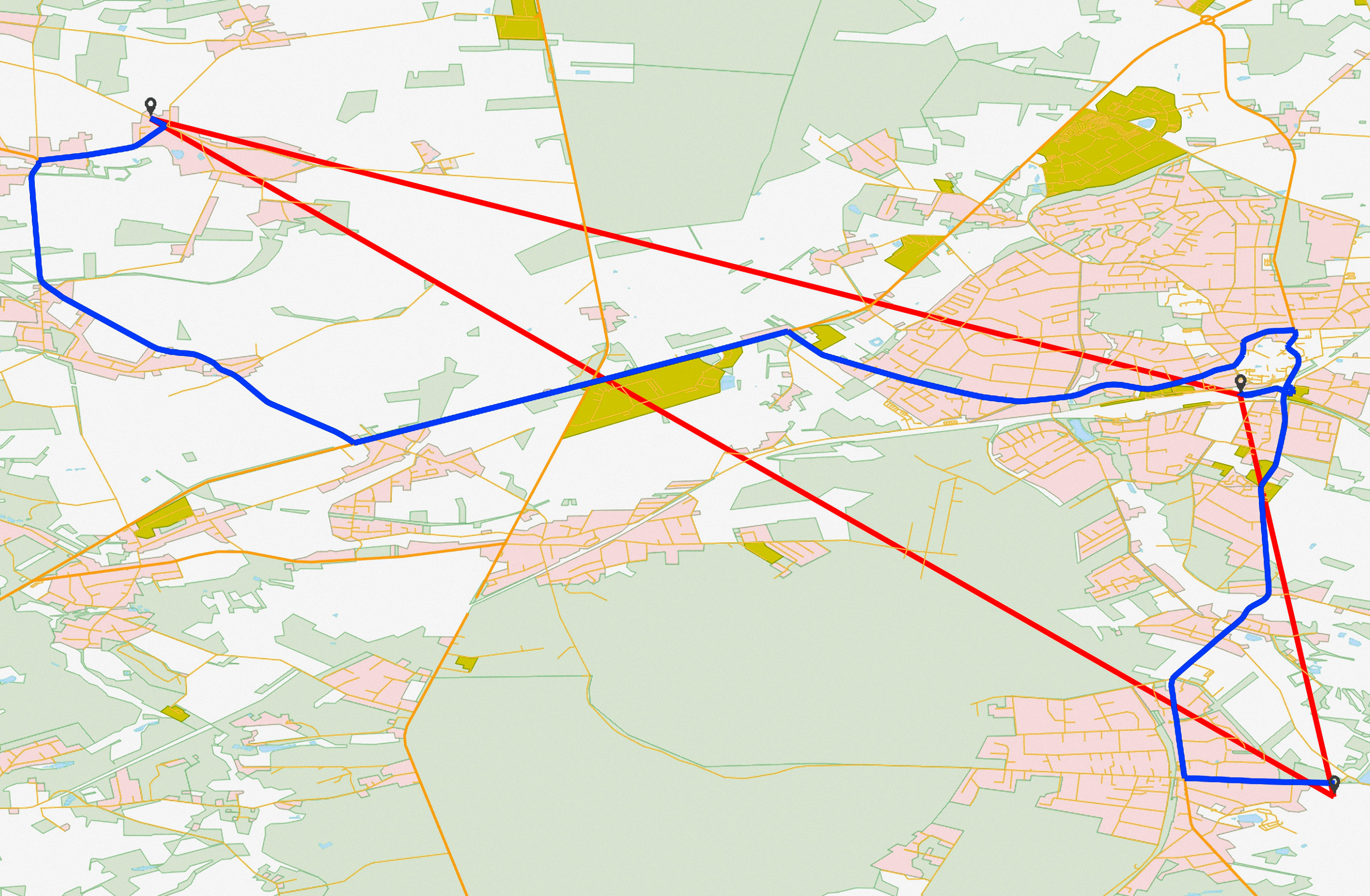 Example of a Route for Commuters