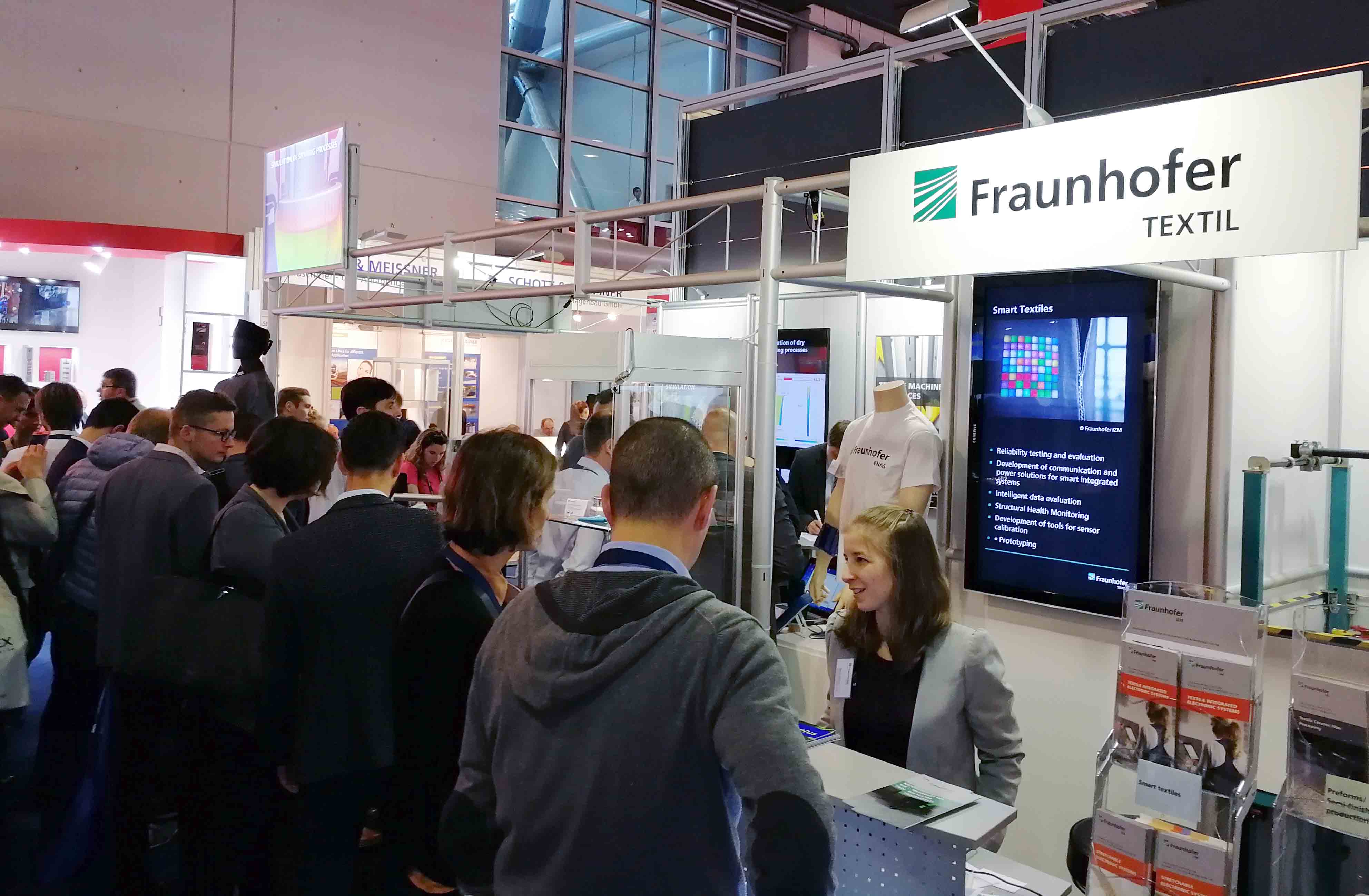 Our experts will present their research at the booth of the Fraunhofer Textile Alliance