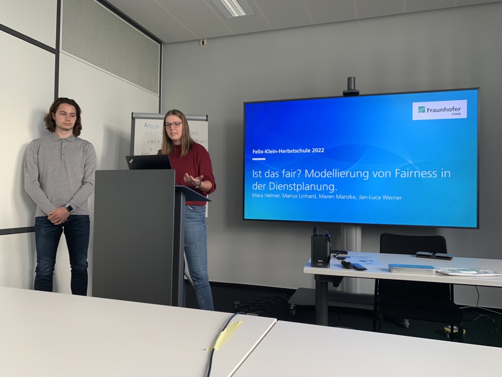 Final Presentation of the Group on »Modeling Fair Rosters«