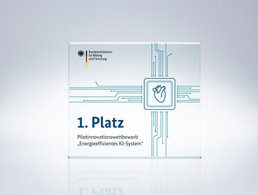 Trophy of the Pilot Innovation Competition »Energy Efficient AI System«